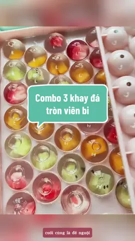 Combo 3 khay đá tròn bi 33 viên có nắp đậy, khay đá tròn #dogiadungthongminh #dogiadungtienich #dogiadung #dogiadunggiare #khaudatron33vien #khaydatron #khaydatronbi #khaylamda #khaylamdavientron 