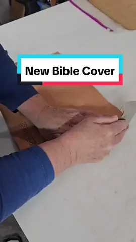#holybible #rebinding #booksoftiktok #DIY #howto #307 #BookTok #books #custom #leathertok #leather #bookcover 