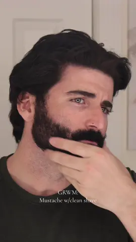 A lot of you have been asking for it so here’s just the stache #shaving #asmr #beard #mustache 
