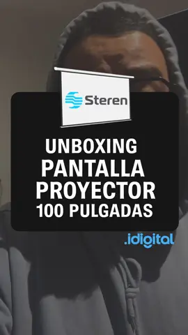 Unboxing y reseña de pantalla para proyector 100 pulgadas marca steren #steren #cineencasa #setupgaming