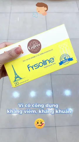 Nước muối sinh lý Fysoline tép vàng, hỗ trợ bé mỗi khi bé chớm hắt hơi, sổ mũi. #xuhuong #fysoline #fysolinevang #nuocmuoisinhly #besosinh #babysick  #bearthegioidochoi 