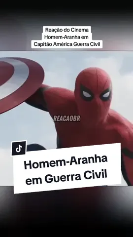 Reação do Cinema, Homem-Aranha em Capitão América Guerra Civil #capitainamerica #spiderman #peterparker #tomholland #tonystark #ironman #react #reaction #marvel 