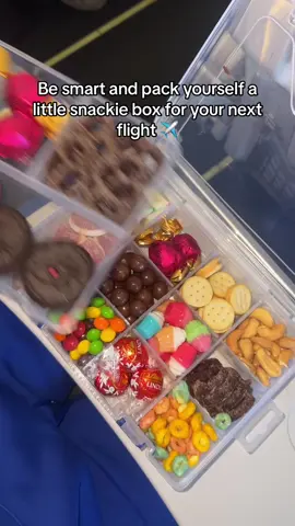 EVEN THE FLIGHT ATTENDANT WANTED SOME 😍✈️ #lifehacks #snacks #snackbox #sourcandy #sweets #candyrestock #candy #restocking #asmr #restock #organized #travelhacks #satisfying #traveltiktok #traveltok  #traveltips #candybox #fyp #fypviralシ 
