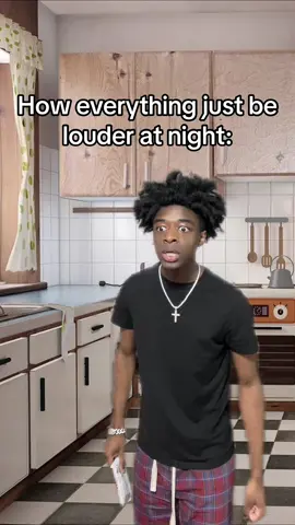 I swear soon as the sun go down everything become 100 times louder. I be talking to my friends at night and den when we finally done talking I gotta backtrack and make sure ian say nun crazy, cus I know the whole house heard it. 😔 #fyp 
