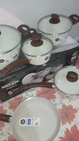 meu conjunto de panelas do sonho 💗🤏🏻 #comprinhas #donadecasa #fy #enxovaldecasanova #enxoval 