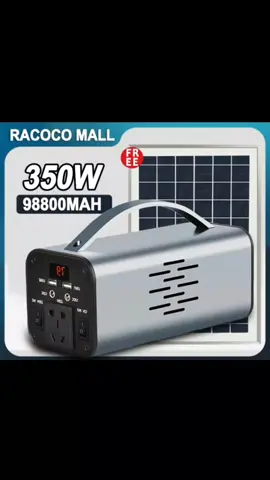 P2,738.00 - 3,038.00 Power Station 350w Quick charging Power Station 98800mAh Large Capacity Home Generator Potable Solar Generator With Solar panels #powerbank #solarpowerbank 
