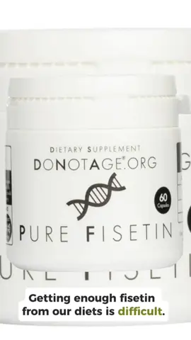 Getting enough fisetin from our diets is difficult. One strawberry contains on average less than two milligrams of fisetin. This means to get the same fisetin from your diet as you do from one serving of Do Not Age Pure Fisetin, you would need to eat four hundred and sixty-eight strawberries. Our product contains forty milligrams of fisetin per capsule, providing you with the optimal dosage to support the reduction of inflammation and the body's fight against brain decline and cancer progression.