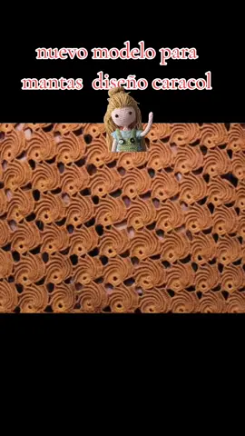 nuevo modelo para hacer mantas de alpaca o vicuña o chalecos diseño caracol #tejidosacrochet  #mantasdealpaca🇧🇴👌 