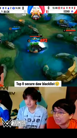 Veewise reaction [blacklist vs echo] #mlbbtaralaro #mlbballstar #GamingOnTikTok 