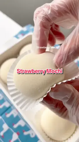 Strawberry Mochi Recipe linked in my bio. #strawberrymochi #softmochi #mochi #Recipe #dessert #desserts #mochirecipe  #Recipe #fyp #viralvideo #viraltiktok 