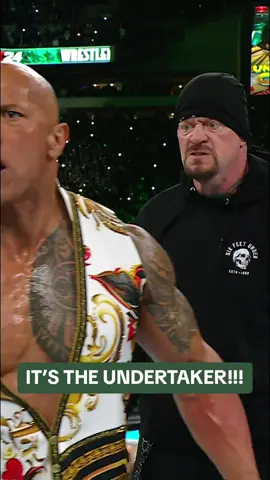 @The Rock looks like he’s seens a ghost 😱😱😱 #WrestleMania #Undertaker #WWE #TheRock 