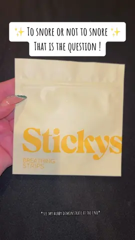 Love my handsome mouth breather 🤪💋 THESE ACTUALLY WORKED!! #tiktokshopmusthaves #fyp #trending #relatable #sleep #sleephelp #nose #snoring #mouthbreathing #snoringhusband #nightimeroutine @stickys 