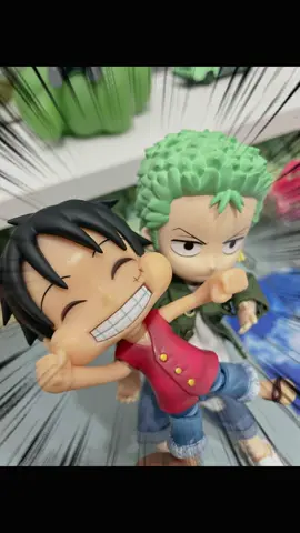 Zoro got his captain😆 #greenaesthetic #desksetup #nendoroiddoll #monkeydluffy #nendoroidzoro #onepiece #roronoazoro #onepiecefigure #chibiarts #stopmotion 