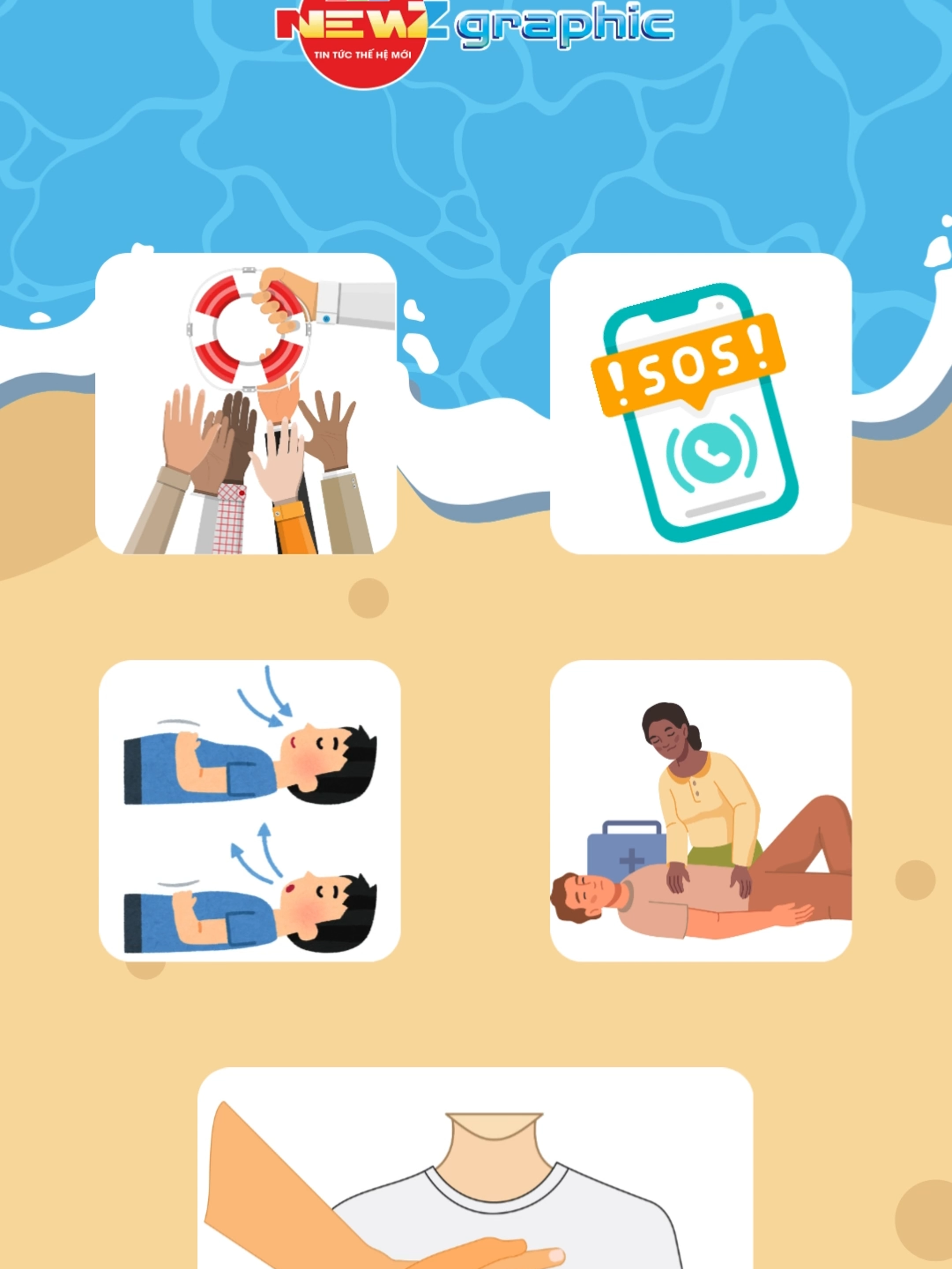 NewZgraphic: Kỹ năng sơ cấp cứu cho người đuối nước #duoinuoc #socuu #kynang #htvnewz #htv #social #newsdigital