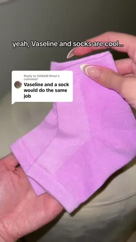 Replying to @SANAM Khan going to bed with full socks is not for everyone and that is ok 😊 our heel socks are great at targeting the heels  while remaining light and breathable! #heelsocks #footcare #footcareroutine #beforeandafter #footcaretips #dryheels #smoothfeet #nighttimeroutine 