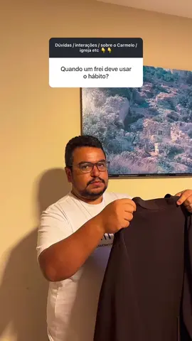 Sobre o hábito: nao ficamos 24h por dia com ele! #freiscarmelitas #anovocacionalcarmelita #vocacao #catolicostiktok #catolicostiktok #carmelitas #pastoralvocacional #fycatolico 