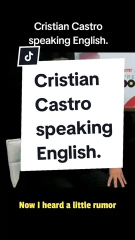 ¿Qué tal el #ingles de Cristian Castro? #english #listening #cristiancastro #conversation 