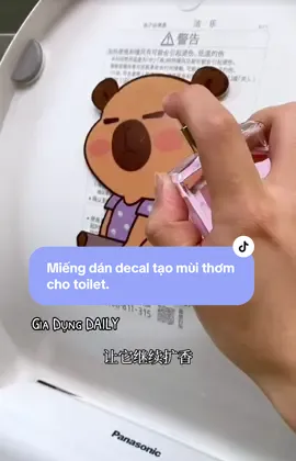 Miếng dán hoạt hình, tạo mùi lưu hương cho nhà vệ sinh, giữ toilet luôn thơm mát. #miengdanboncau #miengdantoilet #miengdannhatam #miengdannapboncau #giadungdaily #xuhuong 