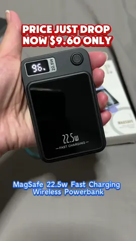 $9.60 Magsafe 22.5w Wireless Fast Charging Power Bank  #powerbank #singapore #postandwin #CreatetoWin #TikTokMadeMeBuylt #tiktokshopsingapore #tiktokshopsgsale #tiktokshopsg #newproduct #trendingproduct #tiktokshopfinds #magsafe #iphone