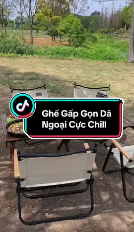 Ghế Gấp Gọn Dã Ngoại Có Tựa Lưng, Ghế Camping, Khung Nhôm Tay Cầm Gỗ Thương Hiệu Cao Cấp #xuhuong #trending #noidiatrung #dogiadung #ghedangoai 