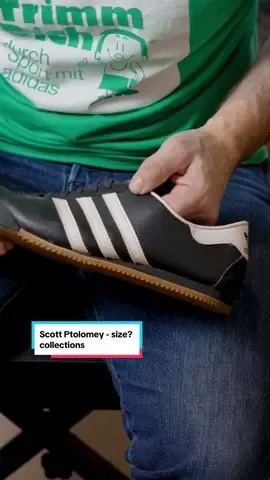 In our latest episode of size? collections, Scott Ptolomey tells us how the @adidas Originals Kick was the starting platform for any kids in the ‘80s - due to its ten to twelve pound price point. His pair is in superb unworn condition, a French-made model from 1979. What are your thoughts on the Kick? #sizecollections #adidasoriginals #adidas #adidasoriginalskick 