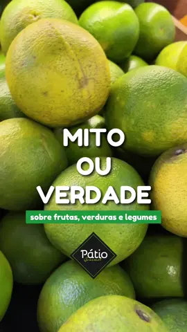 Já fez suas compras de dia? 🛒 Vem aprender com a gente o que é MITO ou VERDADE sobre frutas, legumes e verduras e encha seu carrinho com mais saúde! 🫑🍎🍋🍉🥬 Pátio Gourmet, combina com você! 💚   #manaus #mitoouverdade #amazonas #fy #flv #frutas #legumes #verduras #manaus #patiogourmet 