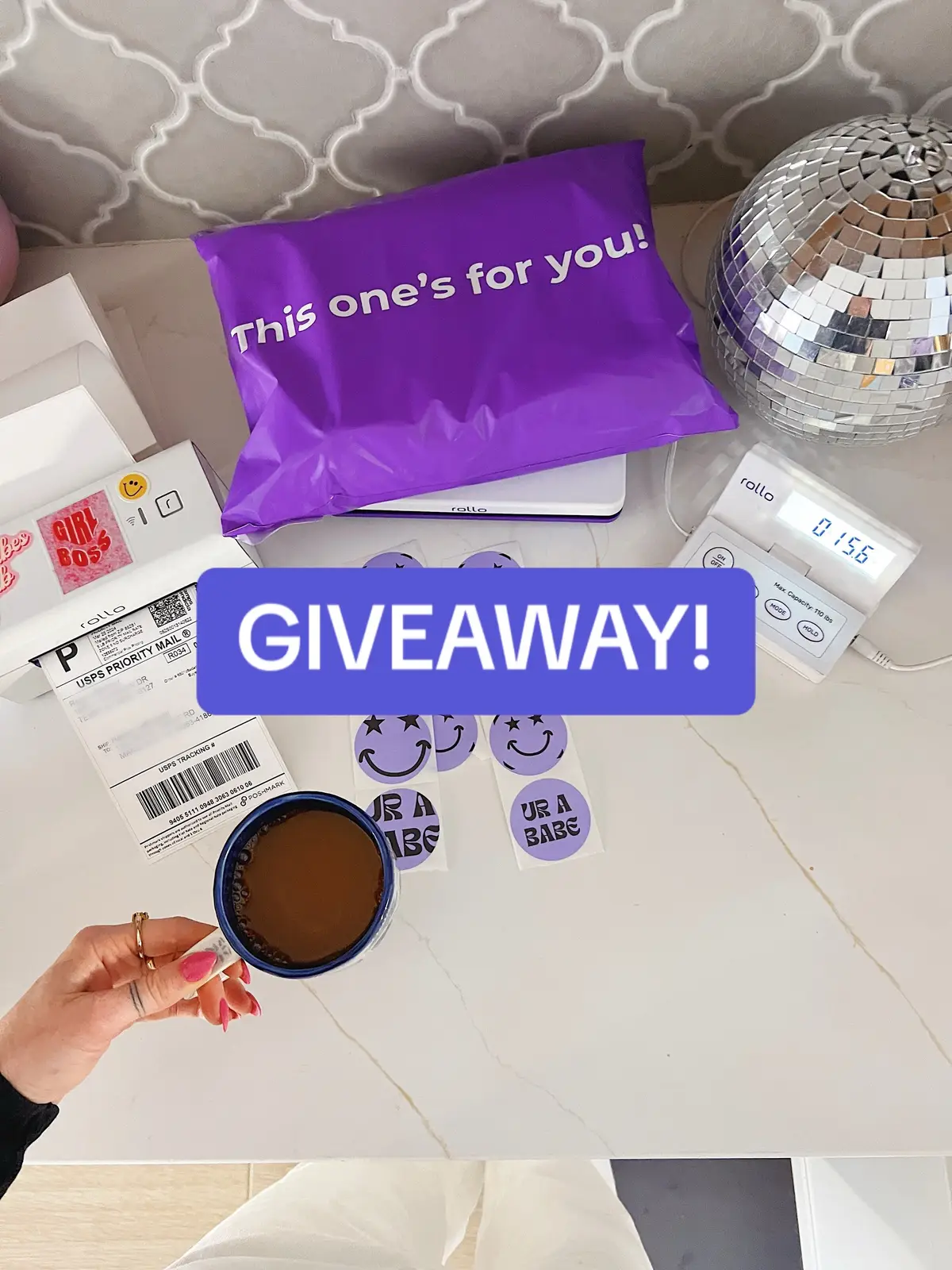 GIVEAWAY! Comment your business name to be entered to win our fan-favorite shipping scale! #rolloscale #digitalshippingscale #smallbusinessmusthave #tiktokgiveaway #giveaway