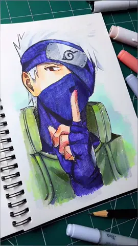 Drawing Kakashi #drawing #drawinganime #animeart #art #artist #kakashi #naruto #narutoshippuden 