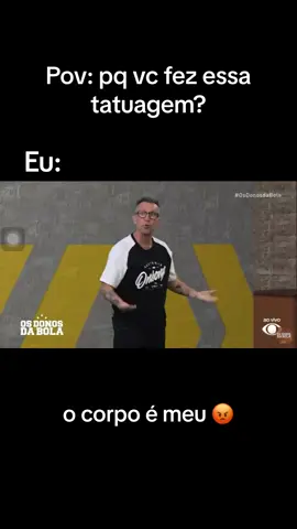 NEM É MEME! 😂 O CORPO É MEU 🤷🏻‍♂️ #tiktokviral #tatuagem #tattoo #pov #fyp #fypシ゚viral #foryou #viral #meme #memestiktok 