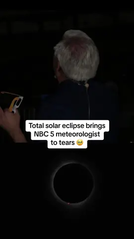 The long-awaited solar eclipse brought NBC 5 Meteorologist Pete Sack to tears as he watched from within the path of totality 🥹 #solareclipse #totalsolareclipse #eclipse #2024solareclipse #indianapolis #indiana 