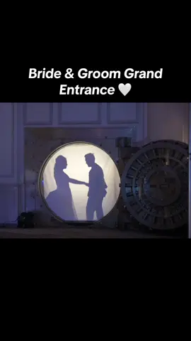 We choreographed our silhouette grand entrance! 🔥 #weddingtiktok #grandentrance #dance @Shannon Barry 