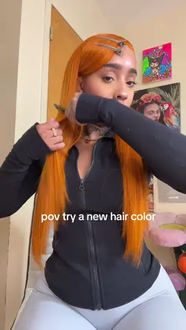 i dont really like doing bold colors but this ginger color hair body wave 13*4, 180% density, 26 in unit from @Pizazzhairofficial is cute #fyp #foryoupage 