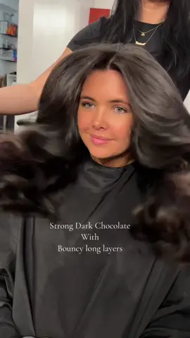 Yummy 🍫 @Redken @glamxdeana @RULE ON SALON @Olivia Garden International #nyccolorist #nycsalon #nychair #redken #nycbrunette #nychaircut #darkchocolate #bouncyblowout #gloss #glaze #redkenshadeseq 