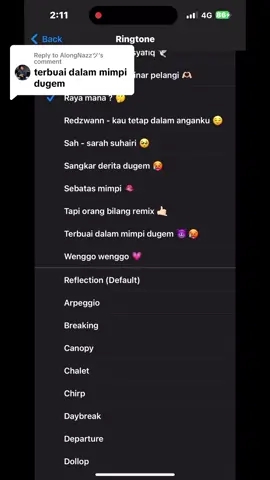 Replying to @AlongNazzツ terbuai dalam mimpi 🥶 #ringtone #ringtoneiphone #ringtonemaker #fypシ #fyppageforyou💓💓 #masukberandafyp #xyzbca #viraltiktok 