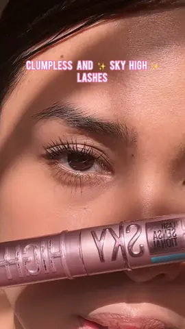 Use the #LashesFlySkyHigh Mascara for long, full, and clumpless lashes 🩷✨ #MaybellinePH #MaybellineSkyHighPH #MNYSocialCrew 
