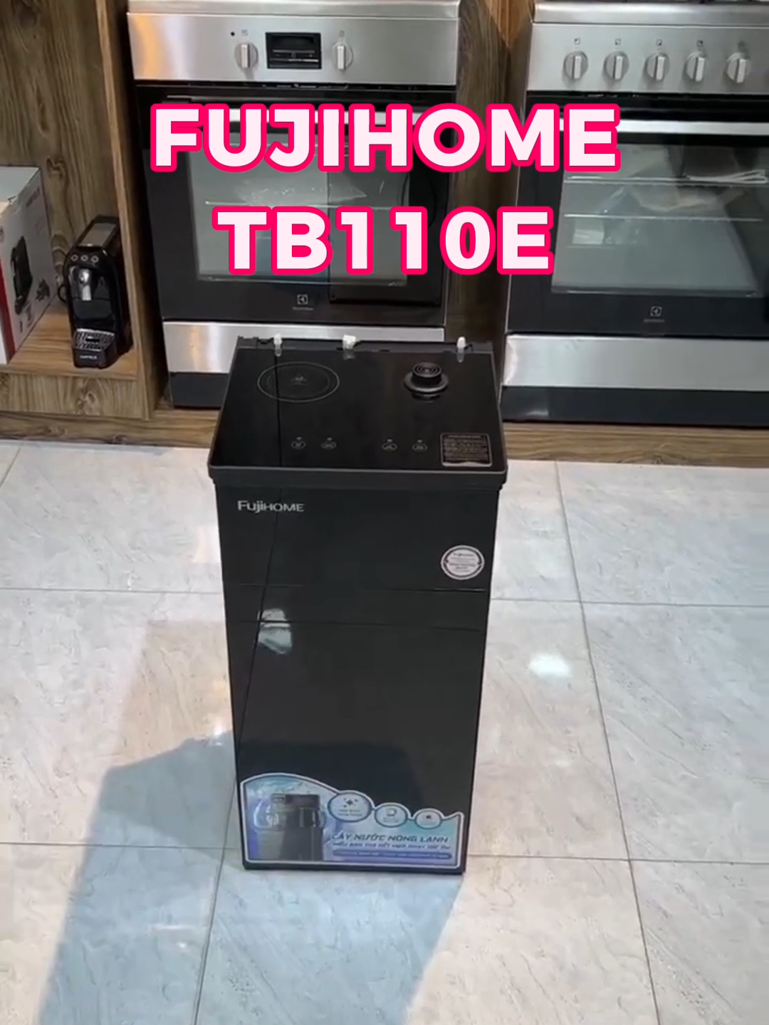 FujiHome TB110E Cây nước nóng lạnh kết hợp bàn pha trà, cafe công suất tổng 1475W làm nóng 7L/h #kinghome  #caynuocnonglanh #fujie #fujihome #fujihometb110e #tb110e