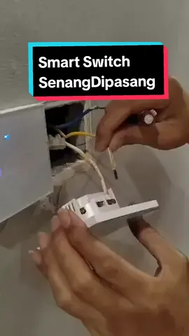 Smart Switch Senang Dipasang #renovation #diyproject #homedecor #smartswitch #lampu #googlehome #voicecontrol #fyp #homeimprovement #smarthome 