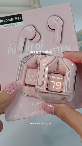 pink nya secantik itu 🍑😭 #tws  #earbudswireless #earphonebluetooth #twsbluetooth #earphones #twsmurah #lebaranekstrasale 