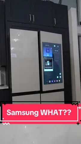 Samsung has auto opening doors on their new Bespoke AI Family Hub Refrigerator 😳 Is this actually useful or overkill and another thing that will break? 🤔 #Tech #techtok #technology #samsung #samsunggalaxy #bespokeai 