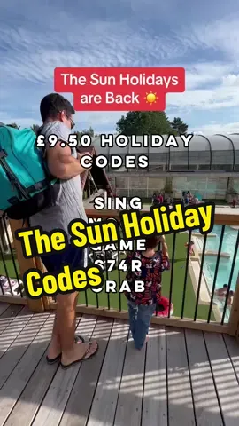 The Sun holiday codes you will need to book this time around ☀️ Priority access starts today (9/4) for the Sun subscribers, everyone else can book from tomorrow (10/4) Wales still has some dates available for August but at a higher price. Compare this to prices on the actual holiday park site. We booked a eurocamp in Sardinia which was £50pp - that meant £200 for 4 nights when the price online was over £1000!  There are lots of £9.50 options in Croatia, France and Spain! This isn’t an ad, I know a lot of you would never buy the paper - but here are the codes for free so you don’t have to 👍🏻 #familyholiday #cheaptravels #familytravel #holidaydeals #thetravelmum #eurocamp #cheapholiday 