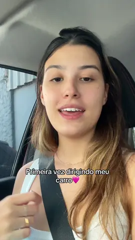 Primeira vez dirigindo meu carro🩷 #dirigindo #carro #meucarro #primeiravezdirigindo #liberdade #belamontandon 