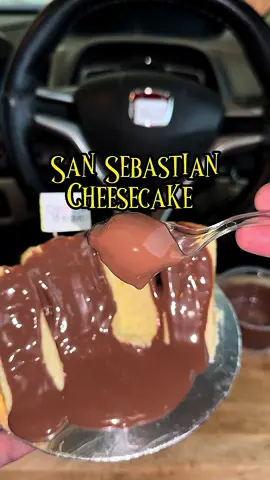 San Sebastian Turkish Cheesecake..! 🫰🏻 By cremeof_heaven._  Plushy cake everrr 🤩 with high nodes of Vanilla  Taste: 8/10 (This was my first)  Price: 600/- per piece with chocolate  Now i have to explore more of these cakes..! You can buy this from Baked Lahore or can order from their page.! Location: Cantt #dessert #cheesecake 