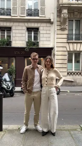 Just two lovebirds in Paris 🤎 #coupleoutfit #coupleoutfits #scandistyle 