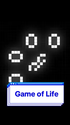 The Game of Life by John Conway is a computer science legend. Known for its simple yet complex nature, Game of Life is a GOAT. #software #programming 