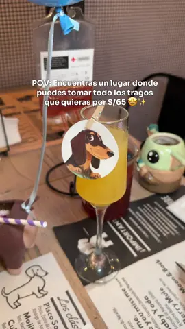 POV: Encuentras un lugar donde puedes tomar todosnlos tragos que quieras por S/65 😳✨  Son tragos de autor y con una presentacion buenaza! Ademas te incluye una entrada y un postre a eleccion😍 Te esperamos en Calle Berlin 513, Miraflores📍  . . . #tragos #cocteles #miraflores #lima #postres #barralibre #pov 