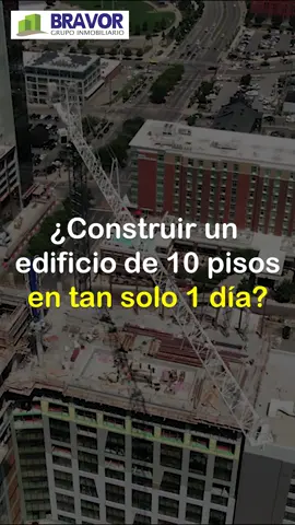 👷‍♂️ ¿Construir un edificio de 10 pisos en tan solo 1 día? 😲 . . . . . #building #construction #engineering #china #edificio #obra #perú #inmobiliaria #bravor #news #noticias #realestate 
