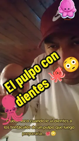 Primera vez que veo un pulpo con dientes, cómo pirañas la verdad quedé sorprendido 😳🐙 #pulpo #molusco #paratodos #parati #videoviral #animalesasombrosos #fy #videotiktok #sorprendente 