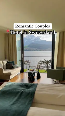 This stunning hotel in Switzerland makes for the perfect couples getaway 🥹🫶 #switzerlandhotel #coupleshotels #couplesgetaways 