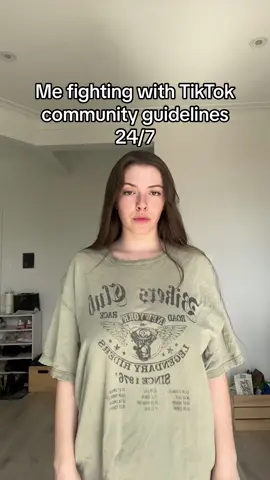 I could post myself wearing a literal garbage bag and the video will still get removed LOL