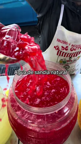 Agua de sandia natural #tiktok #delicious #viral #fyp #food #sweet #FoodLover 